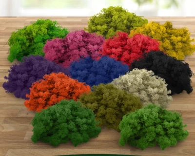 SPHAGNUM-SHOP.COM Vera decorazione muschio treccia renna modellismo muschio islandese colorato div. Colori e quantità
