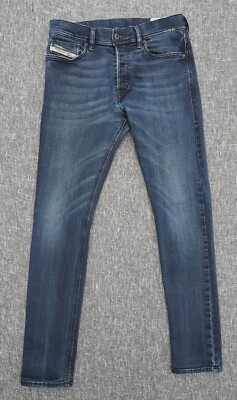 Diesel Tepphar Jeans Mens W29 L30 Blue Slim Carrot Made In Italy