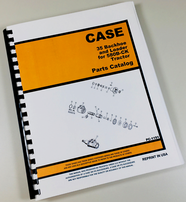 #ad Case 35 Backhoe amp; Loader For 580Ck Series B 580B Tractor Parts Catalog Manual $18.00
