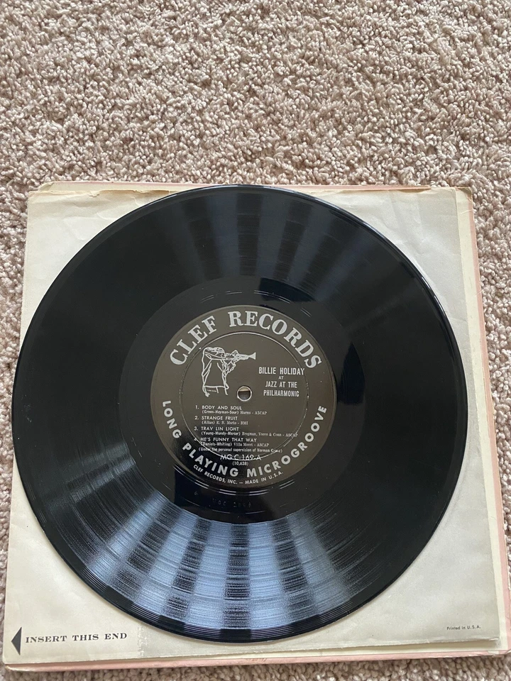 Billie Holiday at The Philharmonic 10 inch Original 1946 - Image 2 of 4