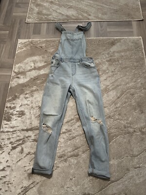 Primark Denim Light Blue Jumpsuit Size 12Uk ,40eur, Worn Couple