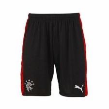 2016-18 Rangers Puma Away Shorts (Black/Red) - Youths