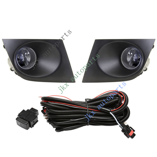 Bumper Bezel Fog Lamp Light Wiring Switch Kit for Nissan Tiida Versa
