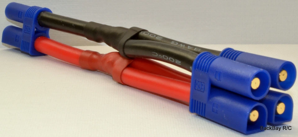 Ultra Duty: EC5 Parallel (2 Male / 1 Female) Lipo Adapter with 10CM 8awg Wire - Image 3 of 4