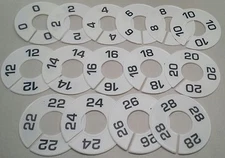 Clothing Rack Round Size Divider Women's Assortment Hanger Retail Store  0-28