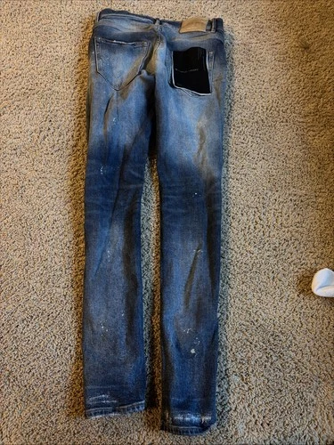 purple jeans men