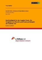 Nachhaltigkeit In Der Supply Chain. Ein Vergleich Von Theorie Und Praxis Am Beis