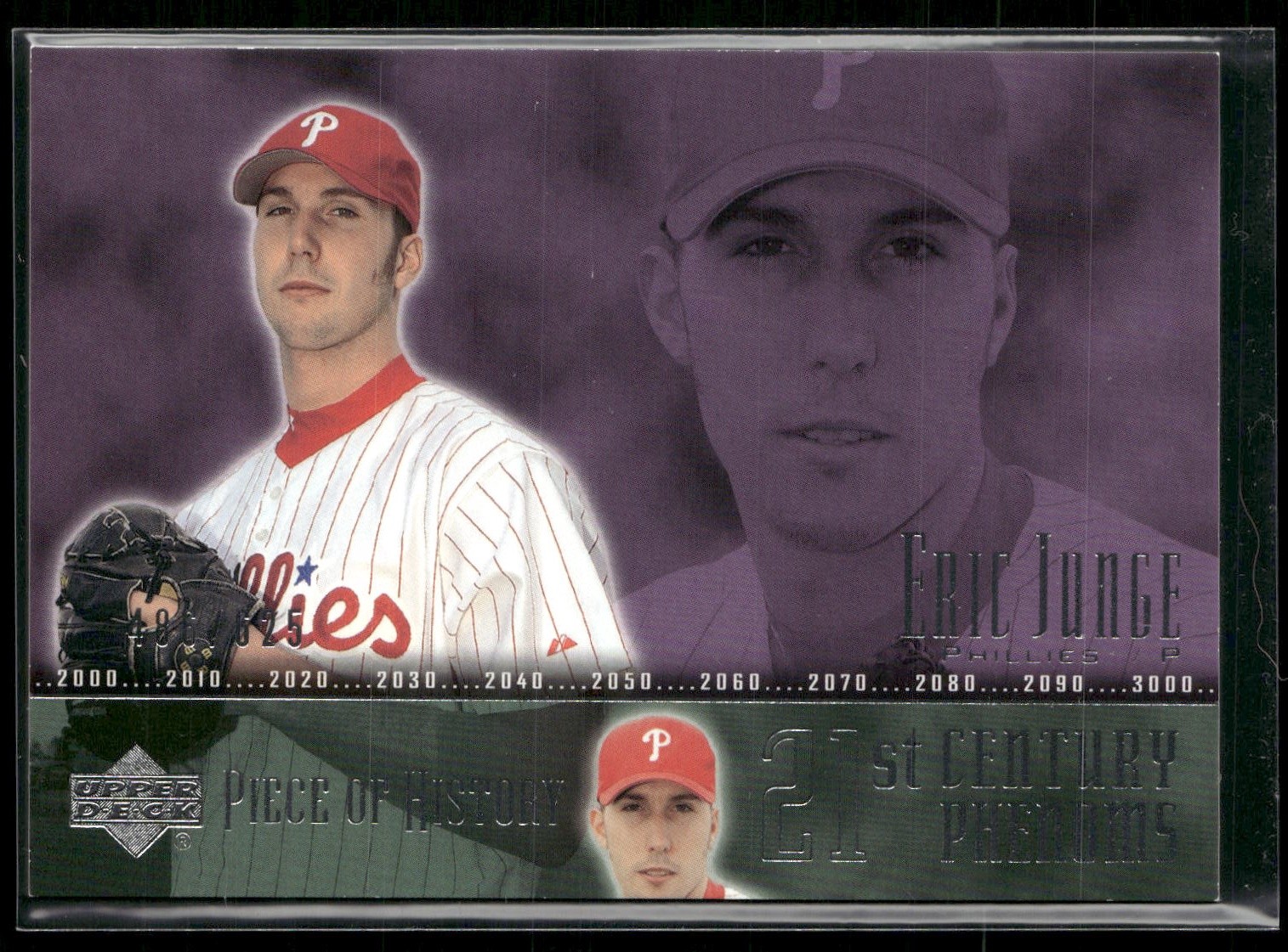 Eric Junge 2002 Upper Deck Piece of History #122a Rookie Philadelphia Phillies