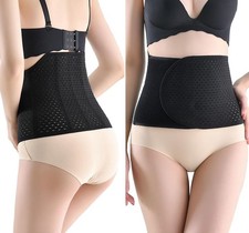 Abdominal Binder Post Surgery, Breathable Belly Band Postpartum Belly Wrap - Blk