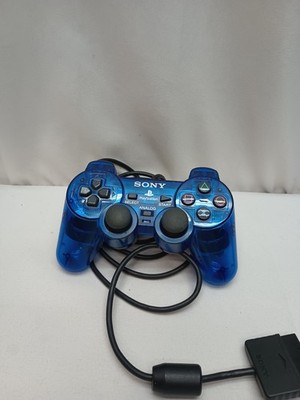PlayStation 2 Corded Controller Transparent Blue