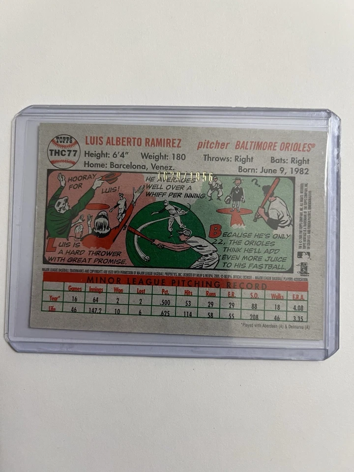 2005 Topps Heritage - Chrome Luis Ramirez #THC77 /1956 (RC) - Image 2 of 2