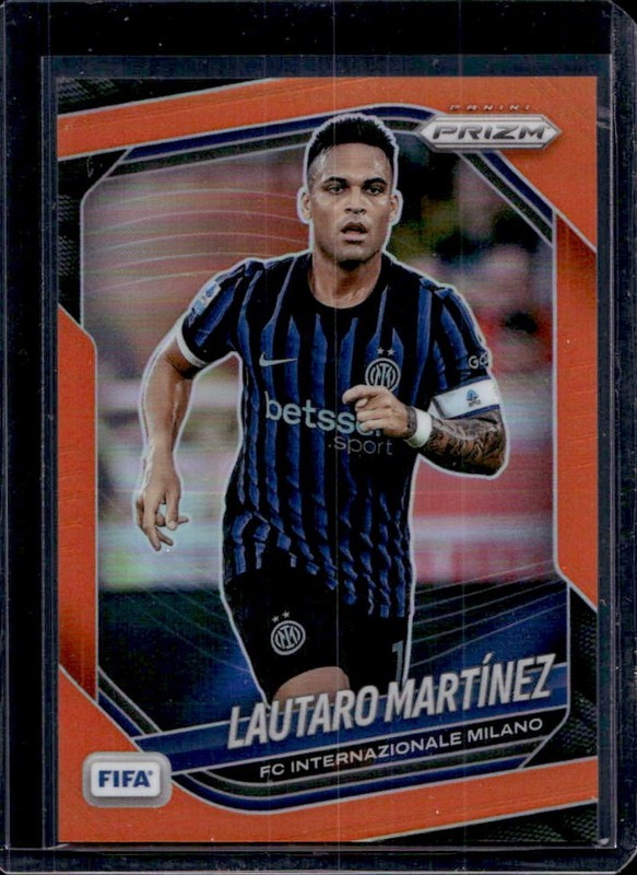 2025-26 Panini Prizm FIFA Lautaro Martinez Orange Prizm #/125 Milano
