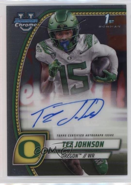 2024 Bowman U Chrome Chrome Prospect Auto Tez Johnson #PA-TJO Auto 3hd