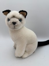 Russ Yomiko Siamese Kitten Cat Plush Kitty White Sitting Sit 10" Blue Eyes 7770