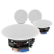 PD FCS8 8" In-Ceiling Speakers Set of 4 - High Power Coaxial 640W 100V