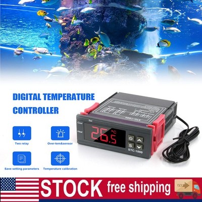 Digital 220V STC-1000 Temperature Controller Thermostat Regulator + NTC Sensor