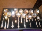 Lot Of Vintage Sterling Serving Spoons And Ladles Gorham, Towle