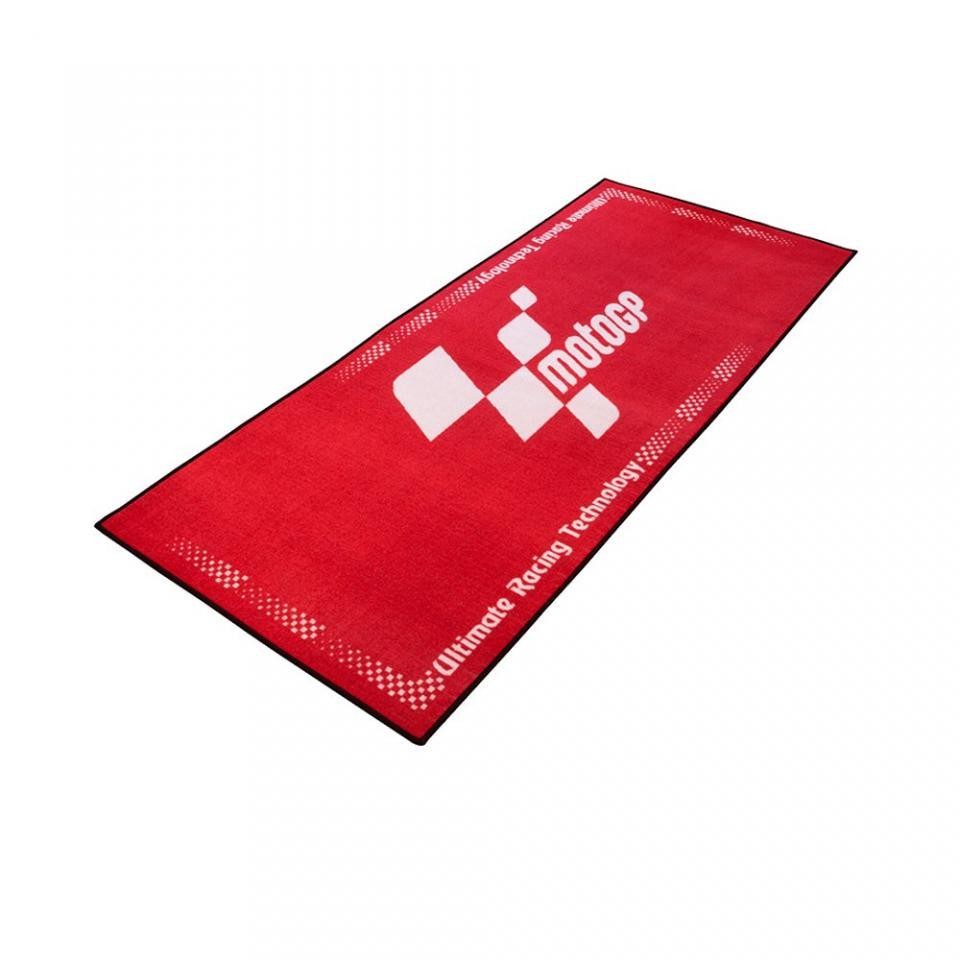 Tapis environnemental de stand Biketek motoGP rouge et blanc pour passionnés