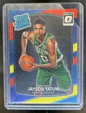 2017-18 Panini Donruss Optic Jayson Tatum Red and Yellow Rookie RC #198 Celtics