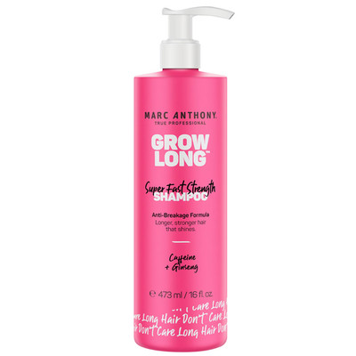 Marc Anthony Grow Long Super Fast Strength Shampoo Caffeine Ginseng 16 oz
