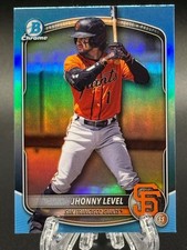 Jhonny Level 2025 Bowman Draft Chrome Sky Blue Refractor BDC-55 SF Giants