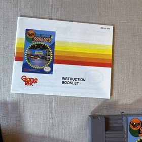 NES Nintendo - Hollywood Squares Game: Cartridge, Dust Sleeve and Booklet