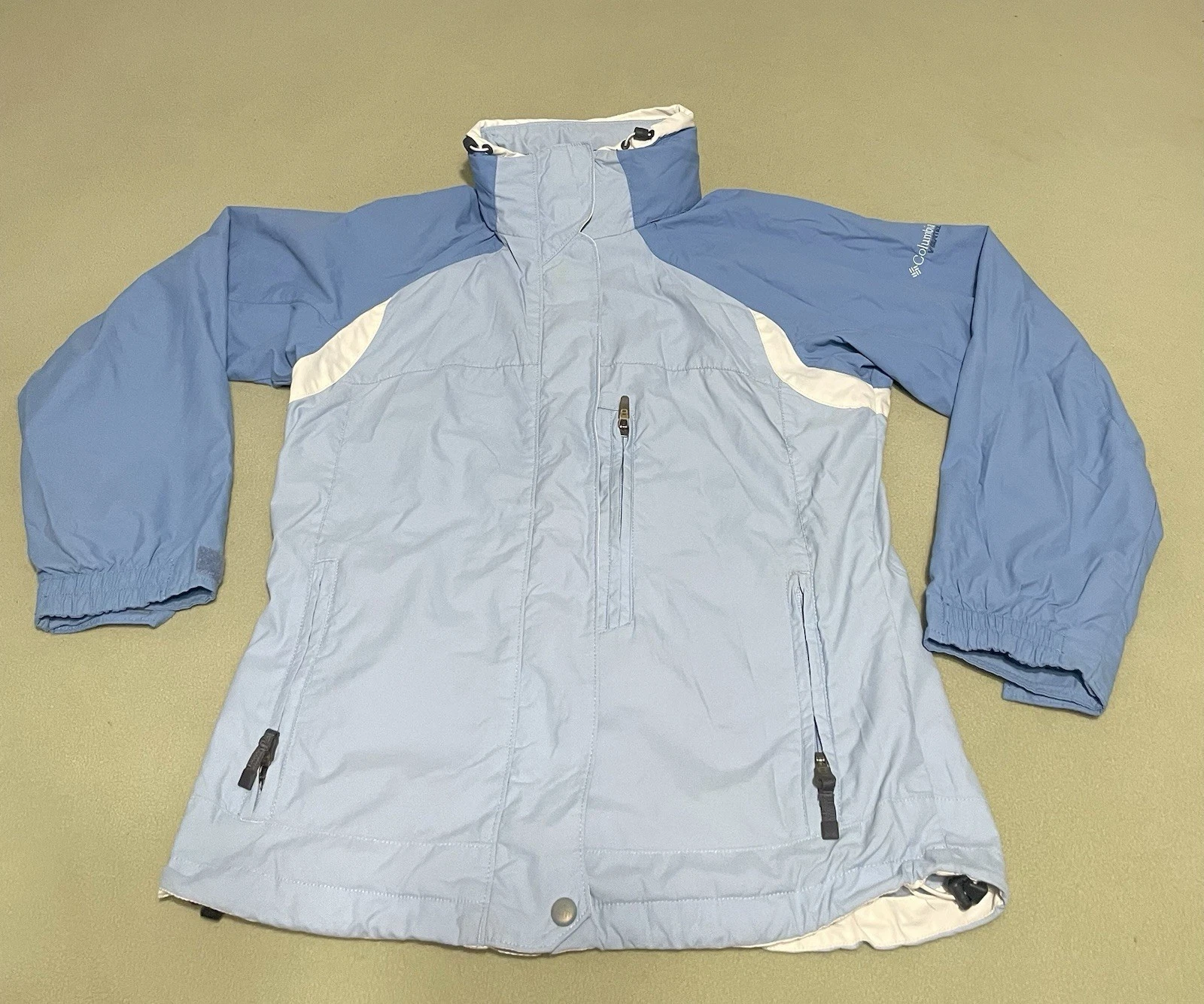Columbia Jacket Blue White Women Vertex Core Interchange Omni Shield Small