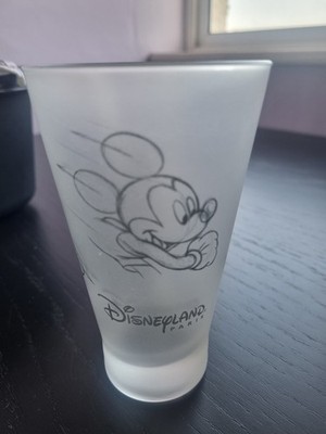 Disneyland Paris Mickey Mouse große Milchglas Flöte Becher Souvenir Tasse