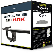 Starre Anhängerkupplung für TOYOTA Avensis Stufenheck 97-00 Typ T22 Auto Hak NEU