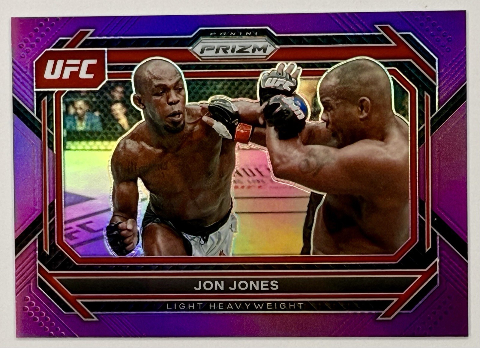 2023 Panini Prizm UFC Purple Prizm Jon Jones #74 Light Heavyweight Title 087/149