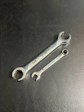 SK S-K Tool 3/4" & 7/8" Open End Flare Nut Wrench F2428 USA + 3/8 Combination