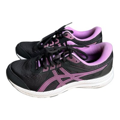 ASICS Ortholite Women's Gel Contend 8 Amplifoam Shoes Black/Purple, Size 9