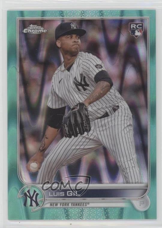 2022 Topps Chrome Sonic Aqua RayWave Refractor /199 Luis Gil #202 Rookie RC h5z