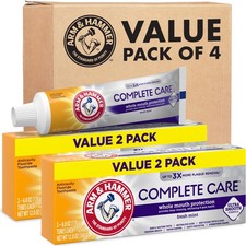 ARM & Hammer Complete Care Toothpaste, Teeth 6 Ounce (Pack of 4), White 0.96 per gallon