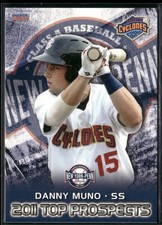 Danny Muno 2011 New York Penn League Top Prospects Set Card