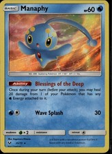 Manaphy Holo Rare Shining Legends 25/73 Water Holo Pokemon Card