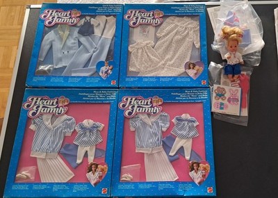 4x The Heart Family Mattel  Kleidung Sets , 1x Püppchen mit Dreirad  OVP