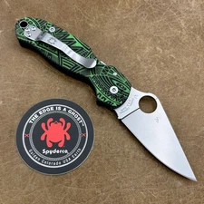 Spyderco Para 3 C223GP Mindcircus G10 Scales -  2.95' S45v Blade Paramilitary