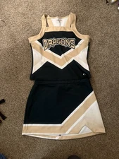 GCHS Dragons  Cheerleading Uniform Adult 2XL Green And Gold