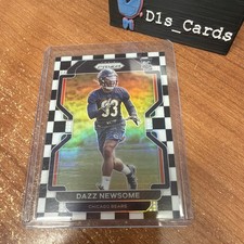 2021 Panini Prizm Football DAZZ NEWSOME RC CHECKERBOARD SSP Bears #427