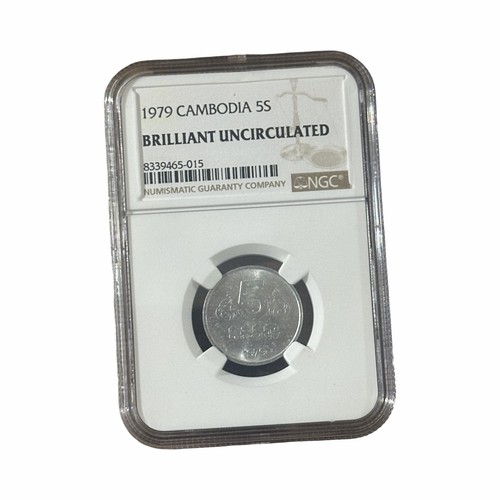 1979 Cambodia 5S Brilliant Uncirculated Coin NGC - Great Collection Piece