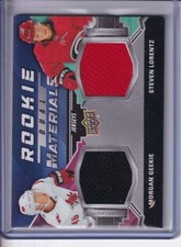 2020 Upper Deck Rookie Dual Materials Morgan Geekie Steven Lorentz #RDM-GL