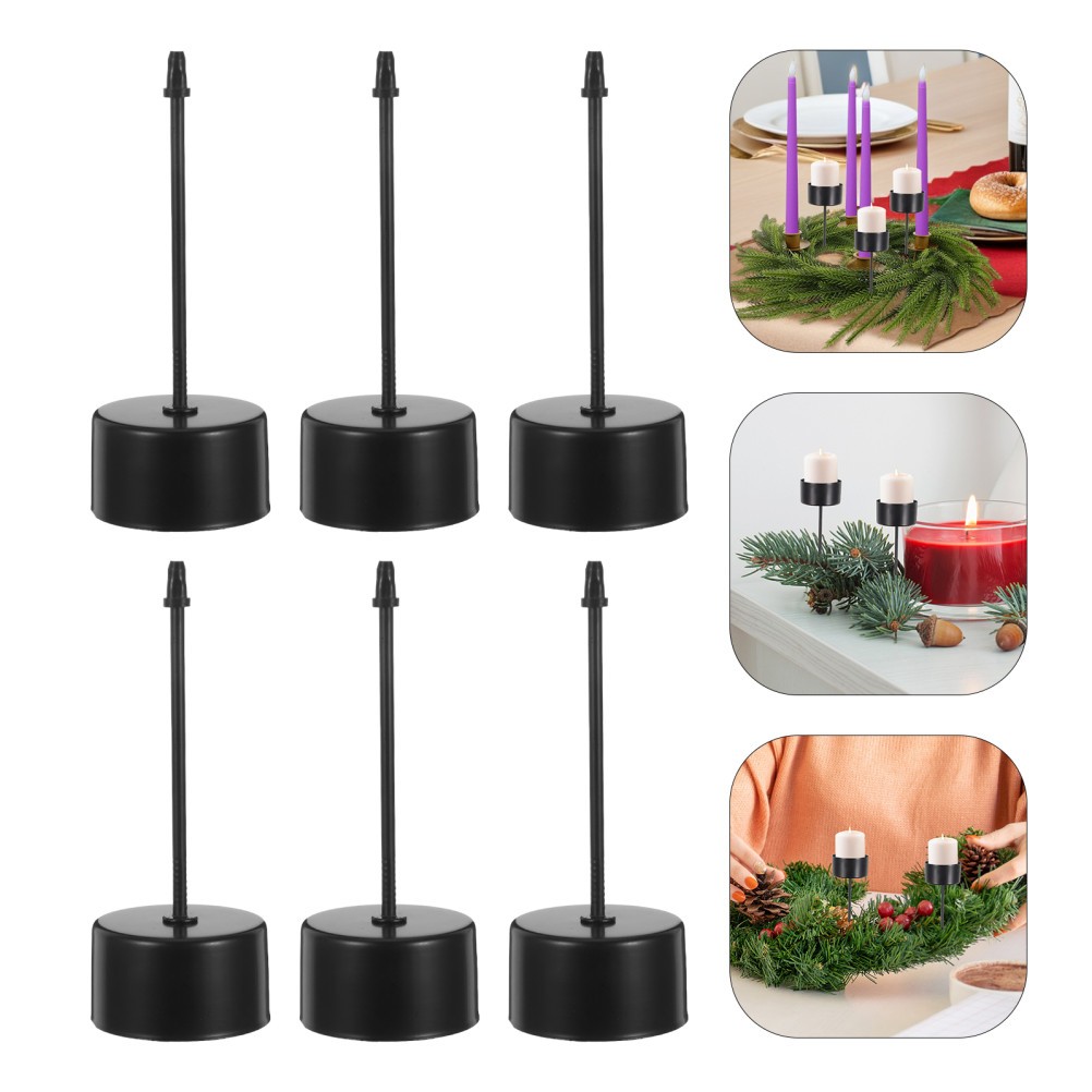 10 Pcs Small Candle Holders Tealight Decor Cup With Spike Making