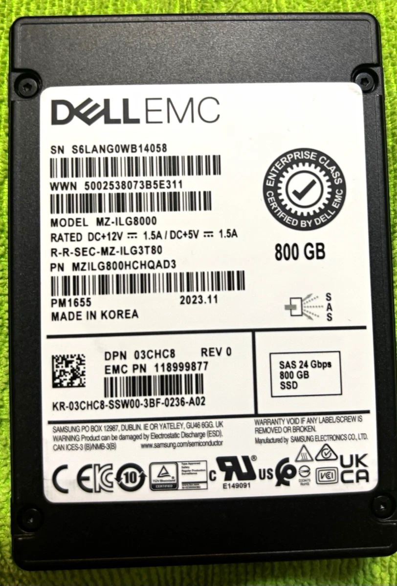 Dell SAS Solid-State Drives 800 GB Storage Capacity for sale | eBay