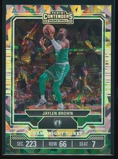 Jaylen Brown 2023-24 Panini Contenders Game Night Ticket Cracked Ice #4 /25