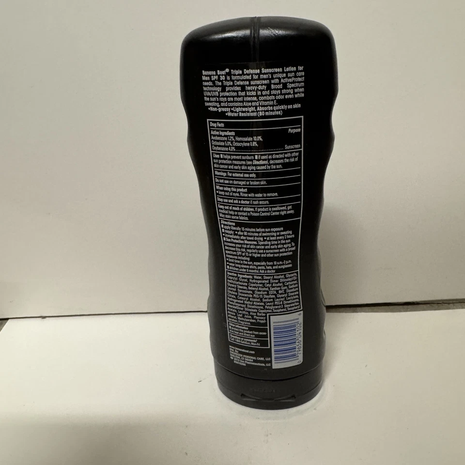Loção protetora solar masculina Banana Boat Triple Defense ampla 30 FPS 6 OZ - Imagem 3 de 3