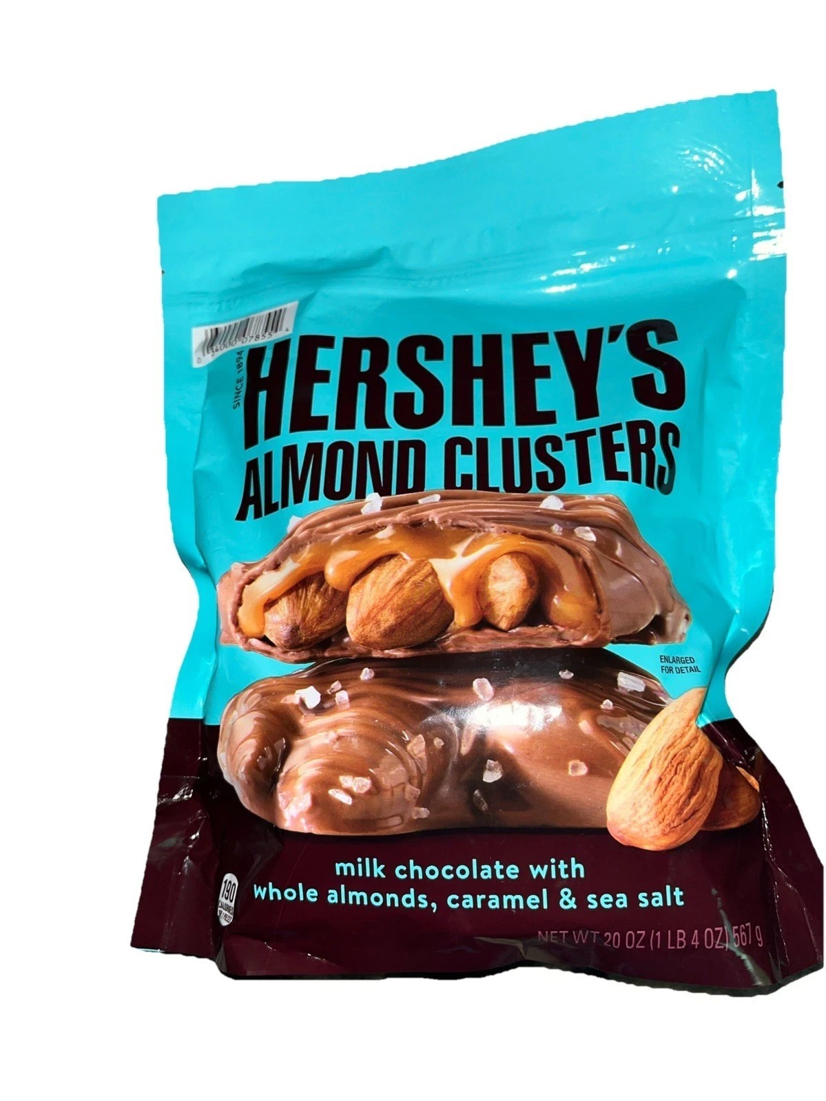 Hersheys Almond Clusters Milk Chocolate With Almonds, Caramel And Sea Salt 20 Oz