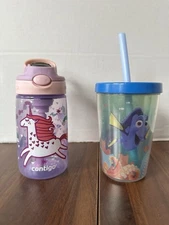 Contigo Kids Water Bottle W/ Redesigned AUTOSPOUT Straw,  & Dory Cup W/Straw