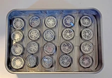 CUSTOM ALLOY WHEELS 5 SETS AS PICTURED FITS ON HOT WHEELS 83 SILVERADO 1/64