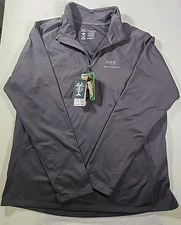 Bassdash 1/4 Zip Performance Base Layer Gray 2xl. Fishing 